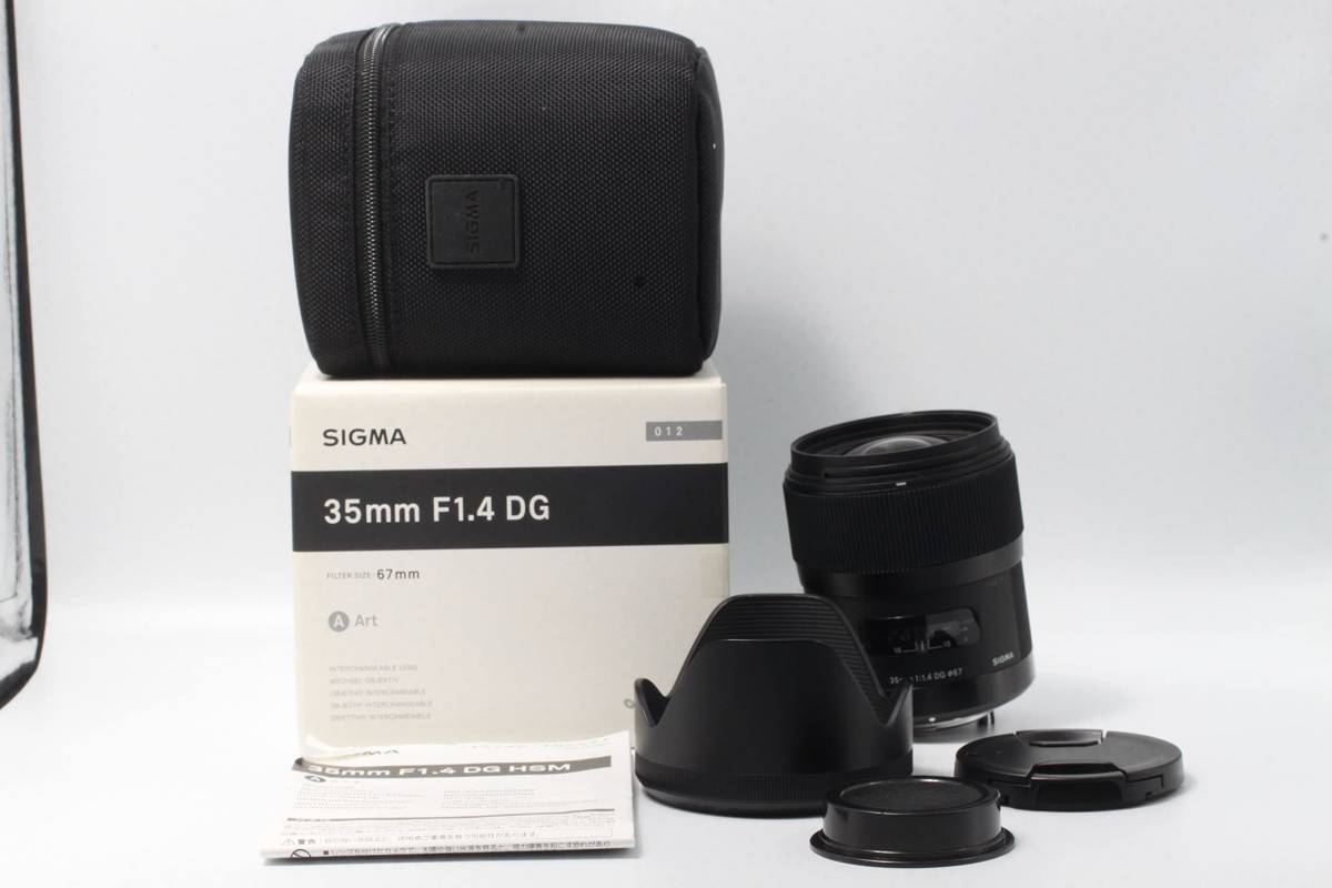 並品】SIGMA 単焦点広角レンズ Art 35mm F1.4 DG HSM ペンタックス用 フルサイズ対応 #sv4-42 
