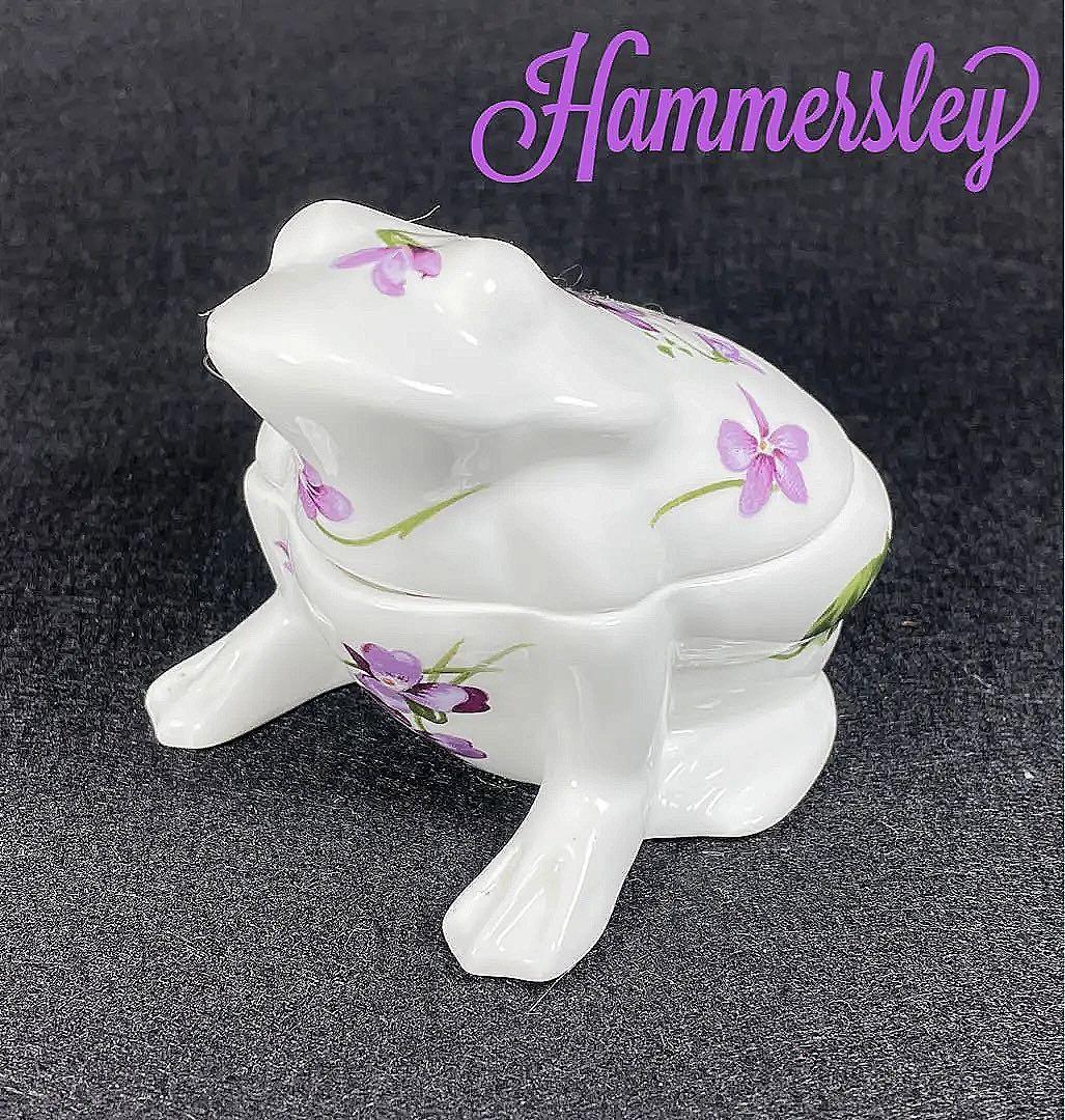 美品】Hammersley Violet ハマースレイ カエル 小物入れ 小