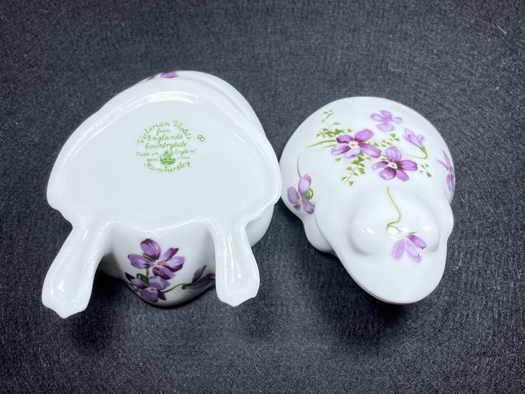 美品】Hammersley Violet ハマースレイ カエル 小物入れ 小