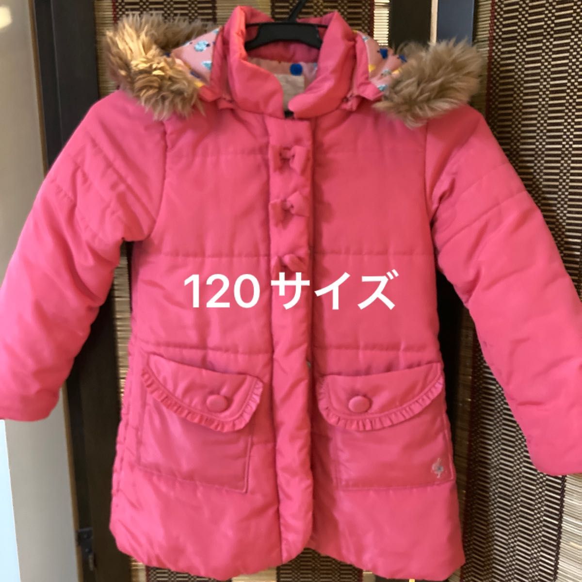 子供服 120サイズ ダウンコート ピンク系 ニットプランナー