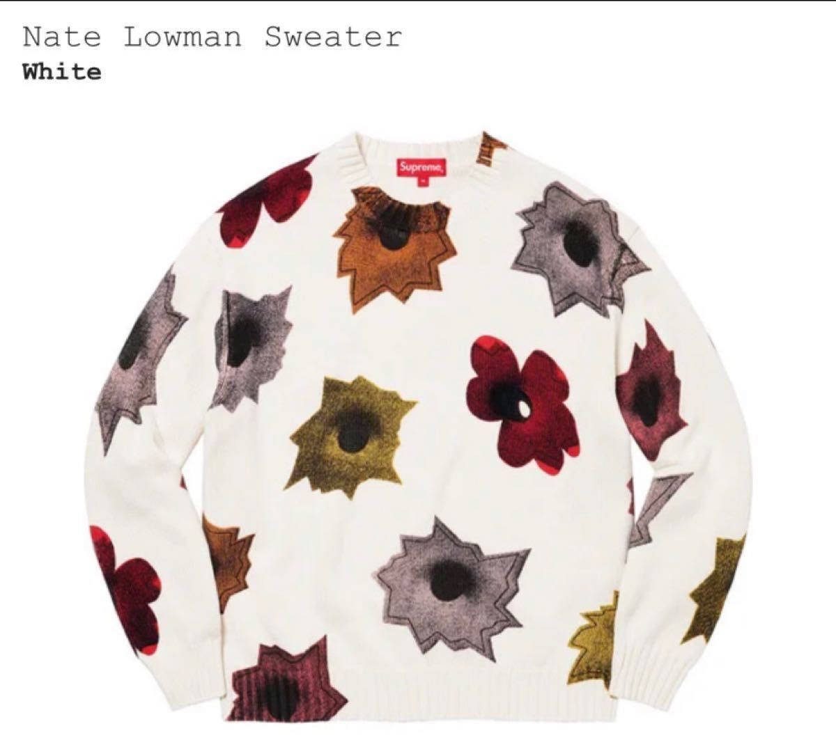 supreme シュプリーム Nate Lowman Sweater 弾痕|Yahoo!フリマ supreme シュプリーム Nate Lowman Sweater 弾痕|Yahoo!フリマ