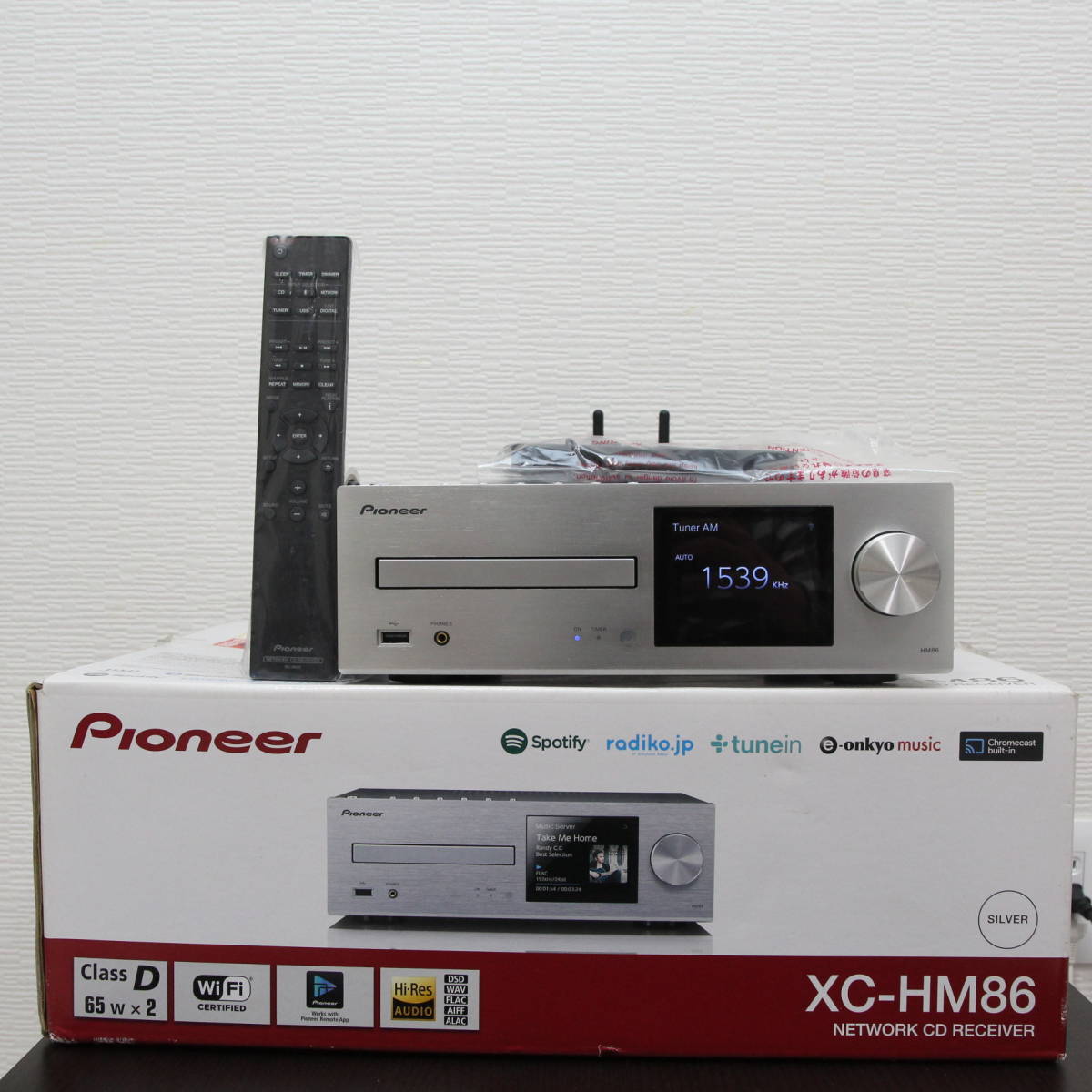 【XC-HM86】美品 付属品完備 本体 パイオニア PIONEER ハイレゾ対応 ネットワークCDレシーバー Hi-Rez 65W 4Ω Bluetooth ネットラジオ