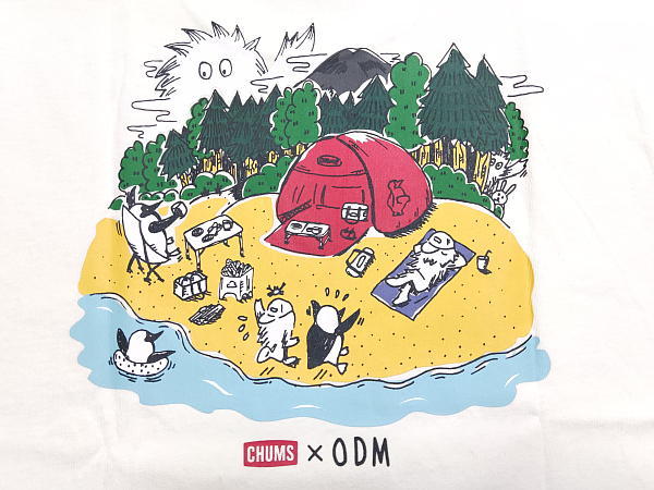 【送料185円】 チャムス 東北限定 コラボ 半袖Tシャツ CHUMS x OM TOHOKU 6Color (L) ホワイト / ch01-2262_画像3