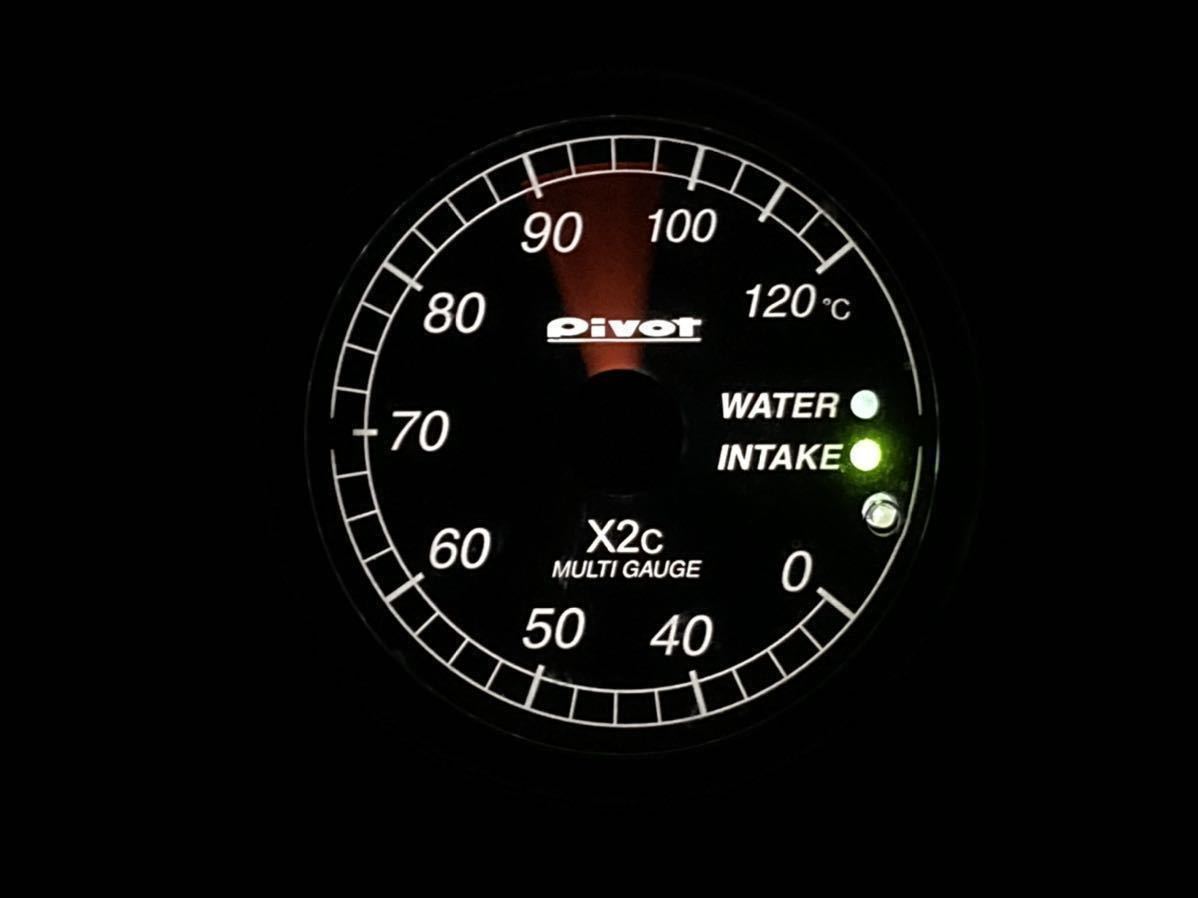 Pivot X2C マルチゲージ 吸気温度計 水温計    ヤフオク!