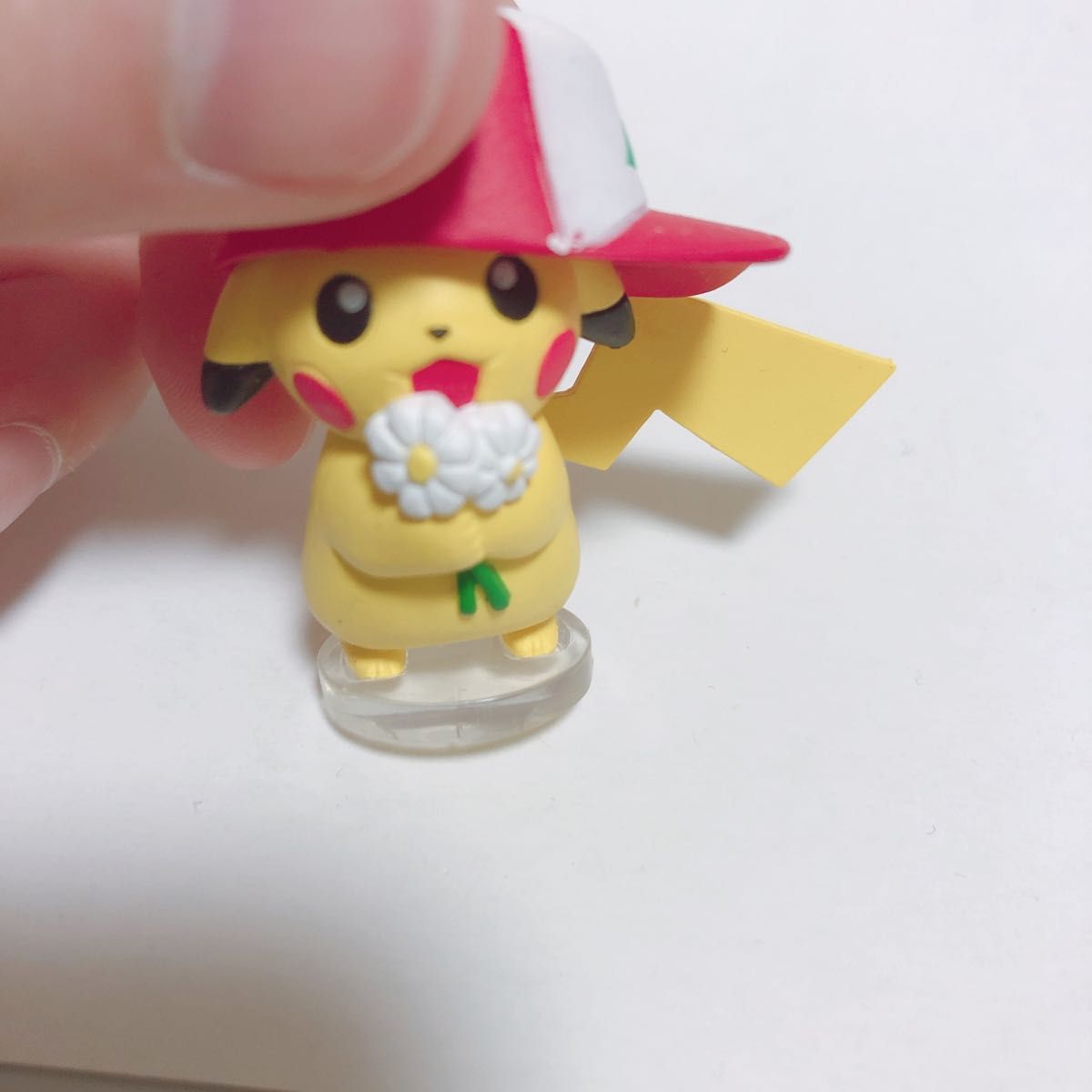 ポケモンセンター限定 ピカチュウ サトシの帽子 フィギュア ガチャ ガシャ ポケセン キャップ サトシ