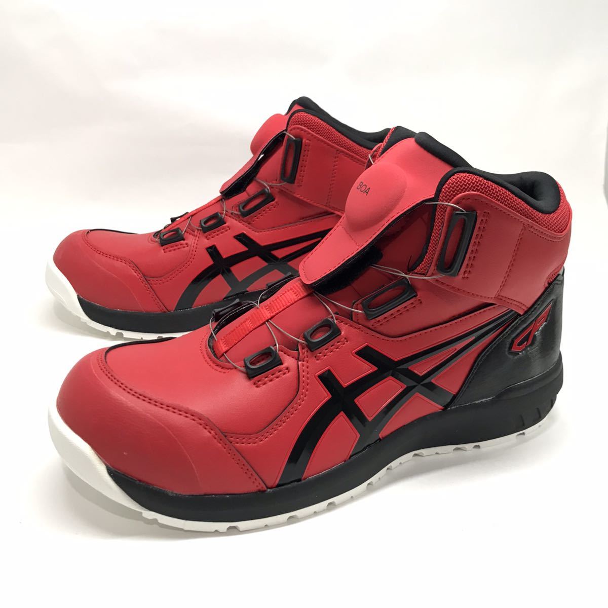 超大特価 / 26cm 黒 赤 1271A030 BOA CP304 ウィンジョブ 安全靴 asics