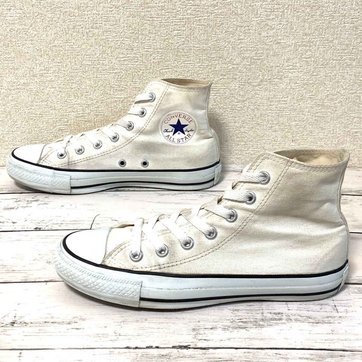 R3658bh【converse コンバース】ALL STAR 1CJ604 オールスターカラーズ HI ローカットスニーカー 24.5cm メンズ ホワイト 白 靴 シューズ_画像2