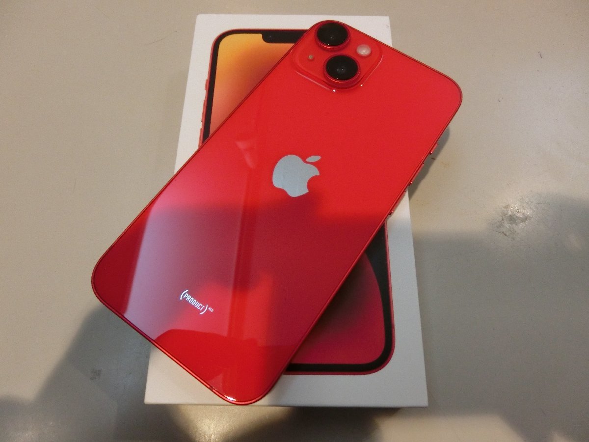 SIMフリー☆Apple iPhone14 128GB レッド 新品同様品