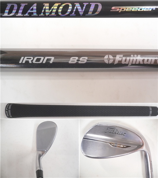 中古3本セットTitleistタイトリストVOKEYボーケイFORGED(2021)TCウェッジDIAMOND Speeder IRON 8【S】48F/52M/58K*MP@1*N*223_画像7