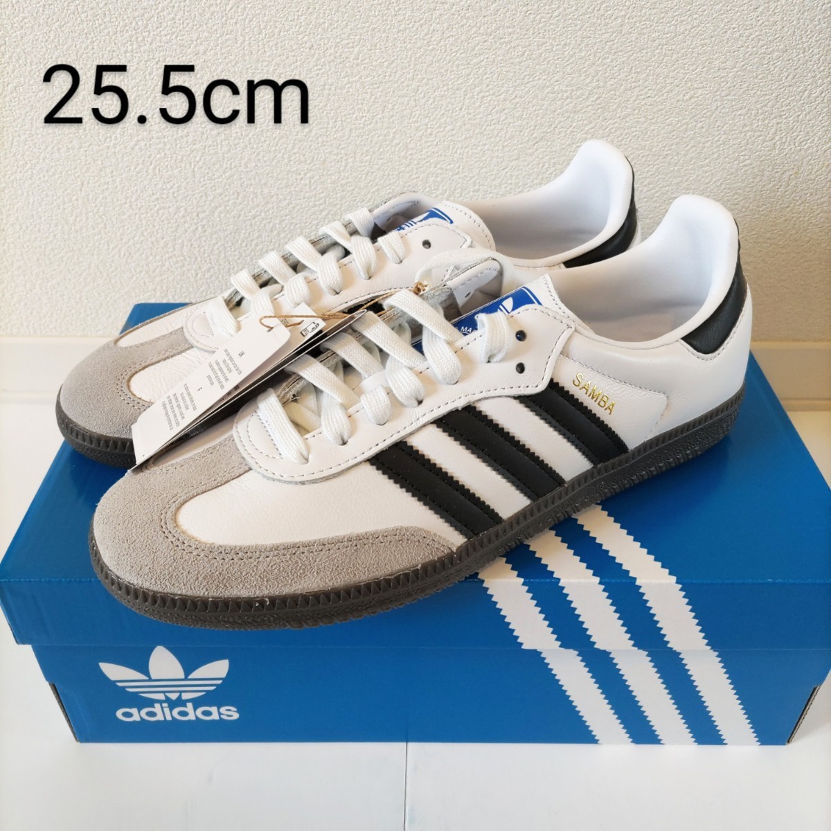 新品 25.5cm adidas samba og アディダス サンバ ホワイト-