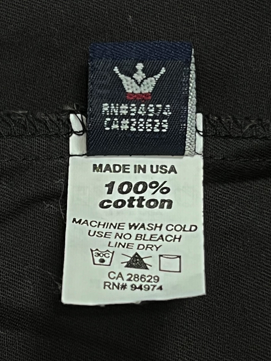 OLD STUSSY ポケットシャツ L 紺タグ アメリカ製 ステューシー 90年代 オールド 半袖 ブラック 黒 MADE IN USA_画像8