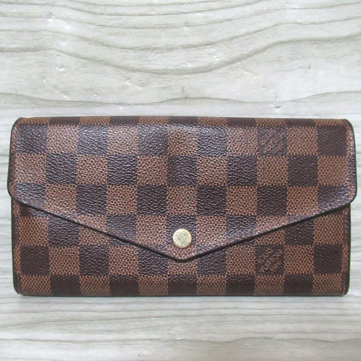 美品 LOUIS VUITTON ルイヴィトン ダミエ ポルトフォイユ サラ 二