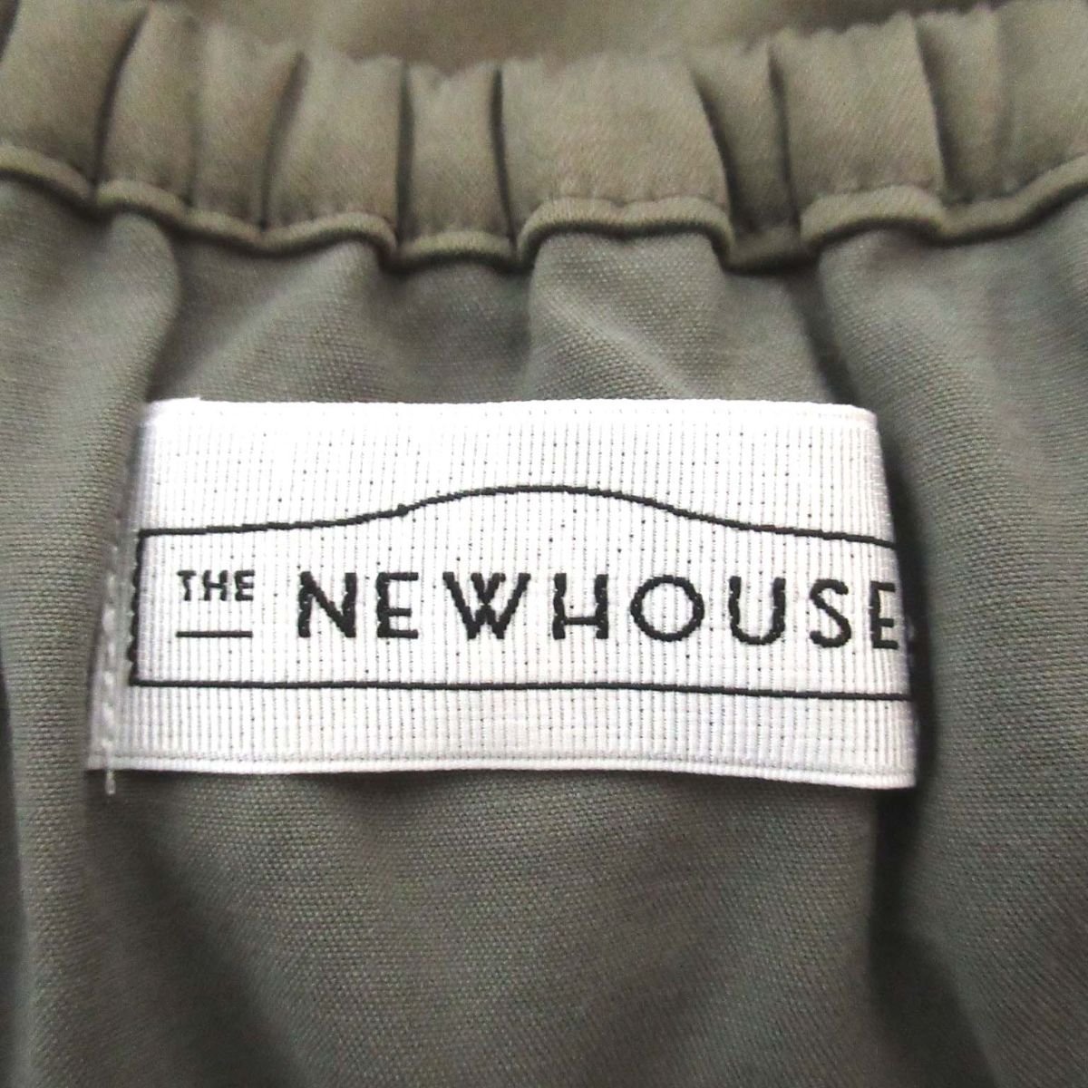 新品 タグ付 20SS THE NEW HOUSE ザニューハウス AUGUSTA CAMISOLE フレアー キャミソール XSサイズ カーキ C0404_画像4