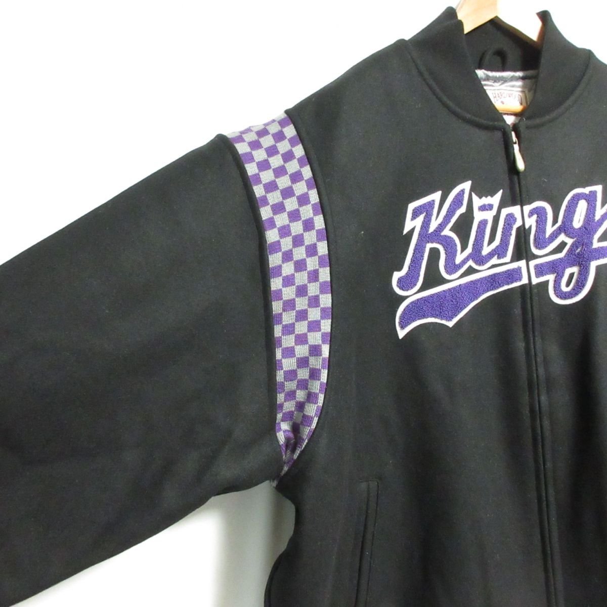 逸品】 スタジャン スタジアムジャンパー KINGS NBA CLASSICS HARDWOOD
