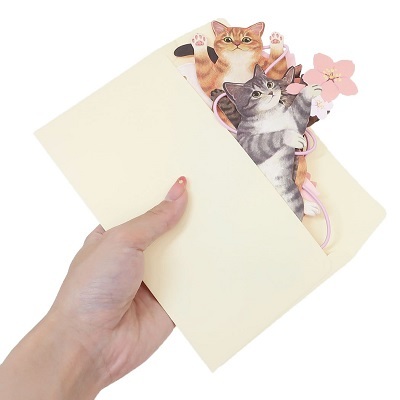  new goods * Ferrie simo cat part * greeting card * Galland spring pattern *..* cat miscellaneous goods 