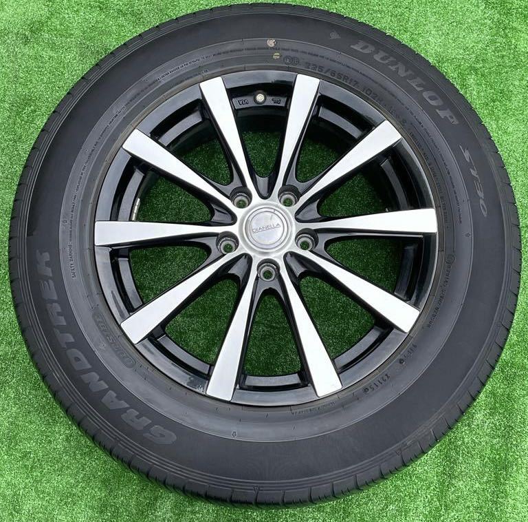 DIANELLA 17インチホイール& 225/65R17 DUNLOP ラジアルタイヤ4本セット★ エクストレイル CX-8 CX-5 等★(G02)_画像4