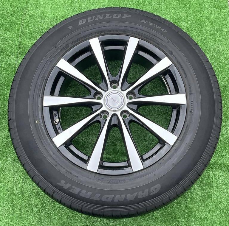 DIANELLA 17インチホイール& 225/65R17 DUNLOP ラジアルタイヤ4本セット★ エクストレイル CX-8 CX-5 等★(G02)_画像6