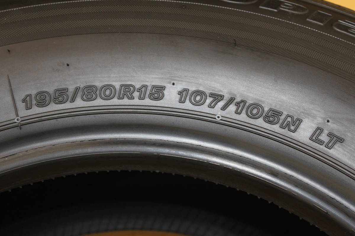 新車外し ブリヂストン エコピア RD613 195/80R15 107/105N LTタイヤ