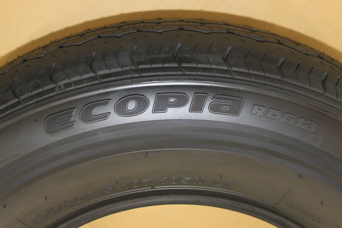 新車外し ブリヂストン エコピア RD613 195/80R15 107/105N LTタイヤ