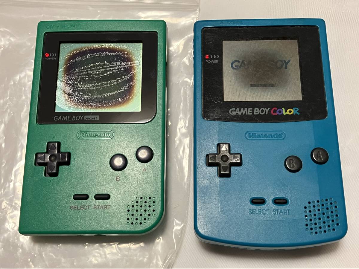 ゲームボーイ系ジャンク本体5台まとめ (検:Nintendo GAMEBOY GBC GBP