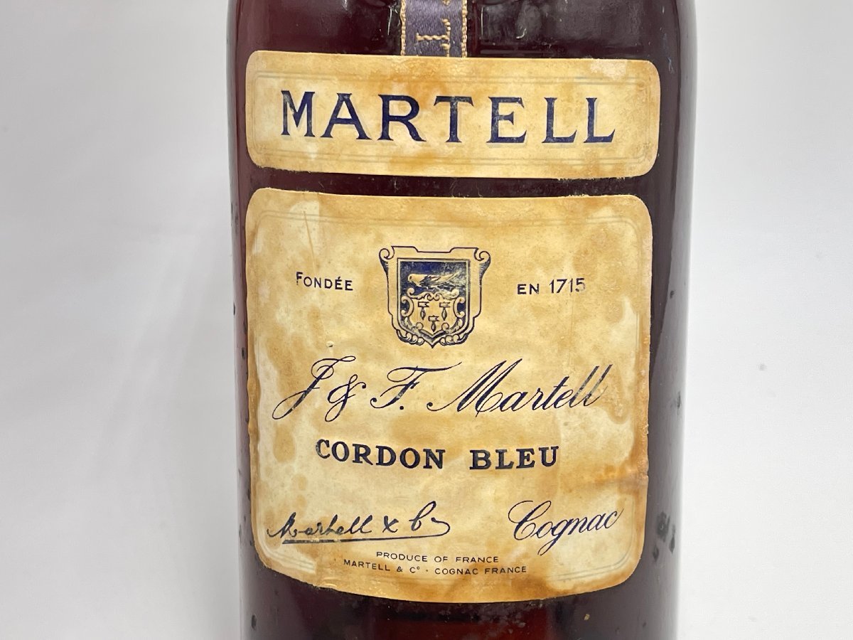 ◇古酒 未開栓 MARTELL CORDON BLEU マーテル コルドンブルー コニャック ブランデー 700ml 40% ラベルシミ◇SA 