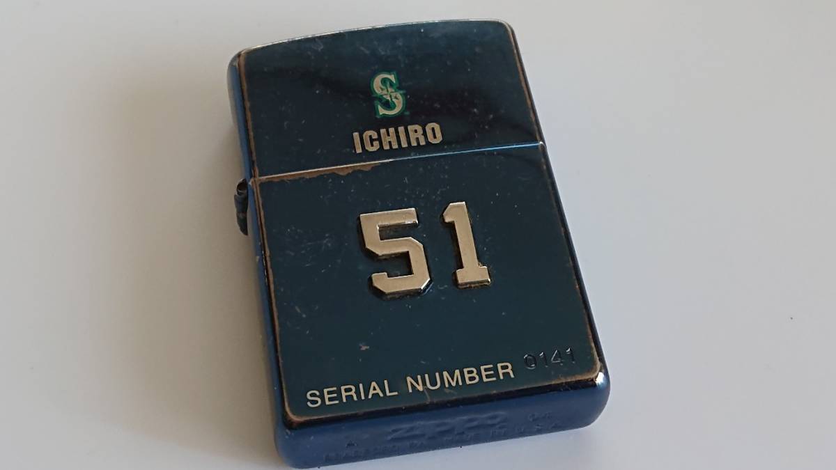 限定品・ZIPPO/シアトル・マリナーズ・ICHIRO【51番】シリアル