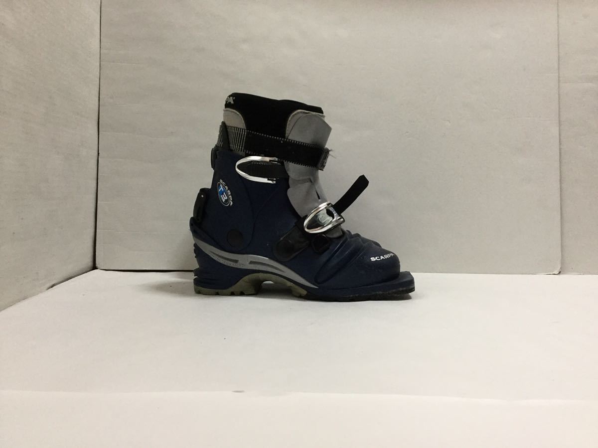 540420173 SCARPA スカルパ プラステック ブーツ BLUE ブルー スキー シューズ T3 テレマーク 中古の画像4