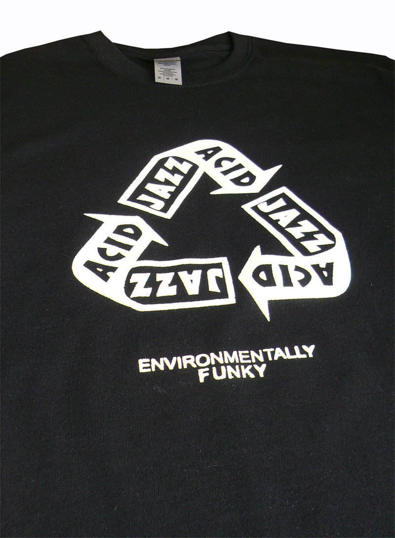 【新品】Acid Jazz Tシャツ Mサイズ Blk クラブジャズ モッドジャズ Mods Corduory Cornelius JTQ 80s 90sの画像2