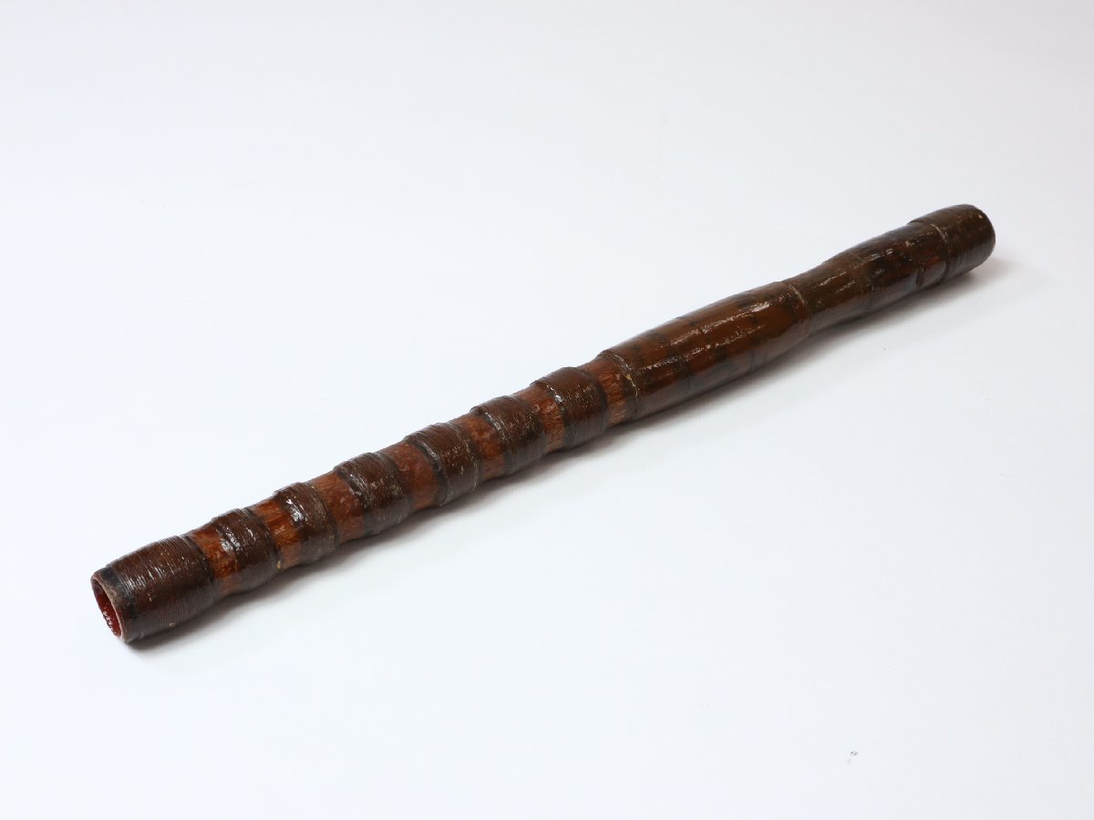 和楽器 横笛 8穴 全長約35.4cm 籐巻 竹笛 木管 雅楽 能管 伝統芸能 検 龍笛_画像5