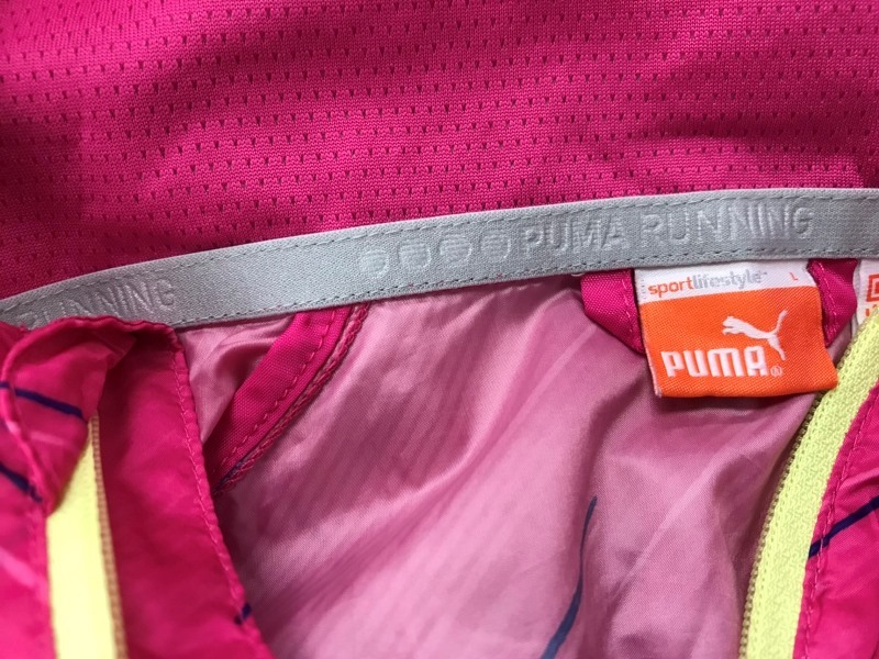 926　レディース　【　puma　】スポーツウェア　フルジップジャケット　サイズ：Ｌ　色：ピンク_画像8