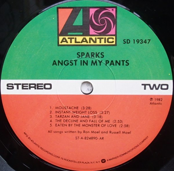 スパークス Sparks - Angst In My Pants パンツの中の用心棒 (ゾウさんの悩み)'82年U盤 スパークスの大予言 収録_画像6