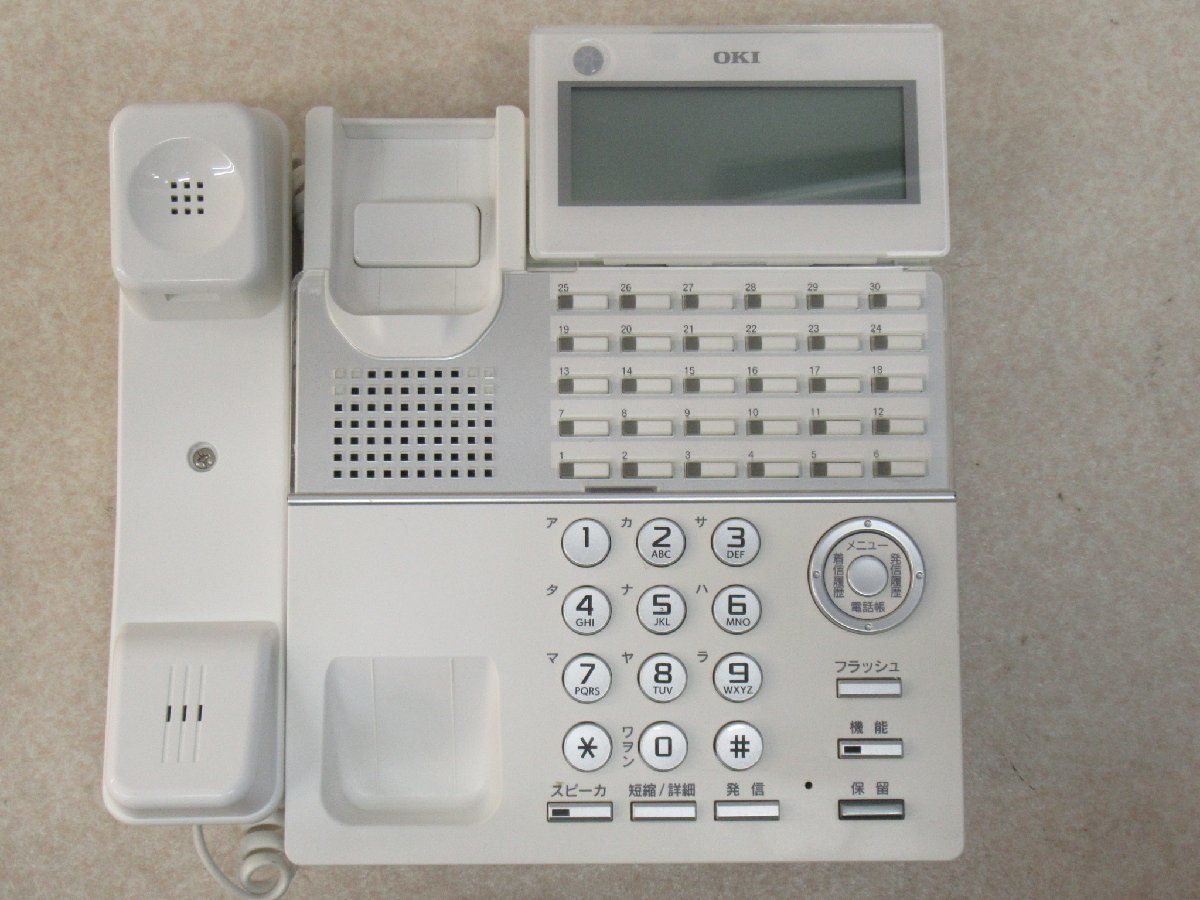 Ω XL2 13359# 保証有 沖【 MKT/ARC-30DKHF-W-02A 】(4台セット) OKI DI2184 CrosCore2 30ボタン標準電話機 領収書発行可