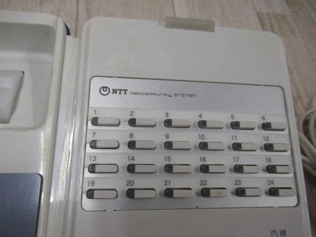 ▲Ω ZO2 13066※ 保証有 NTT NX-(24)WPSTEL-(1)(W) 24ボタンスター防水電話機 東15年製_画像4