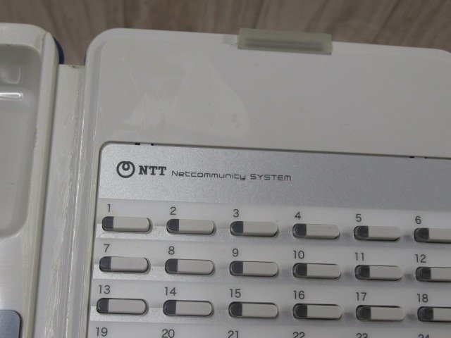 ▲Ω ZO2 13066※ 保証有 NTT NX-(24)WPSTEL-(1)(W) 24ボタンスター防水電話機 東15年製_画像6