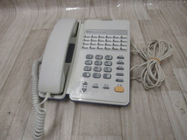 ▲Ω ZO2 13066※ 保証有 NTT NX-(24)WPSTEL-(1)(W) 24ボタンスター防水電話機 東15年製