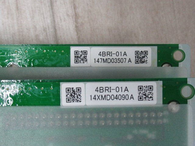 ・ WA2 11702♪保証有 Saxa 4BRI-01A サクサ PLATIA PT1000Ult 4局ISDN外線ユニット 14年製 2枚セット・祝!!10000取引突破!!_画像5