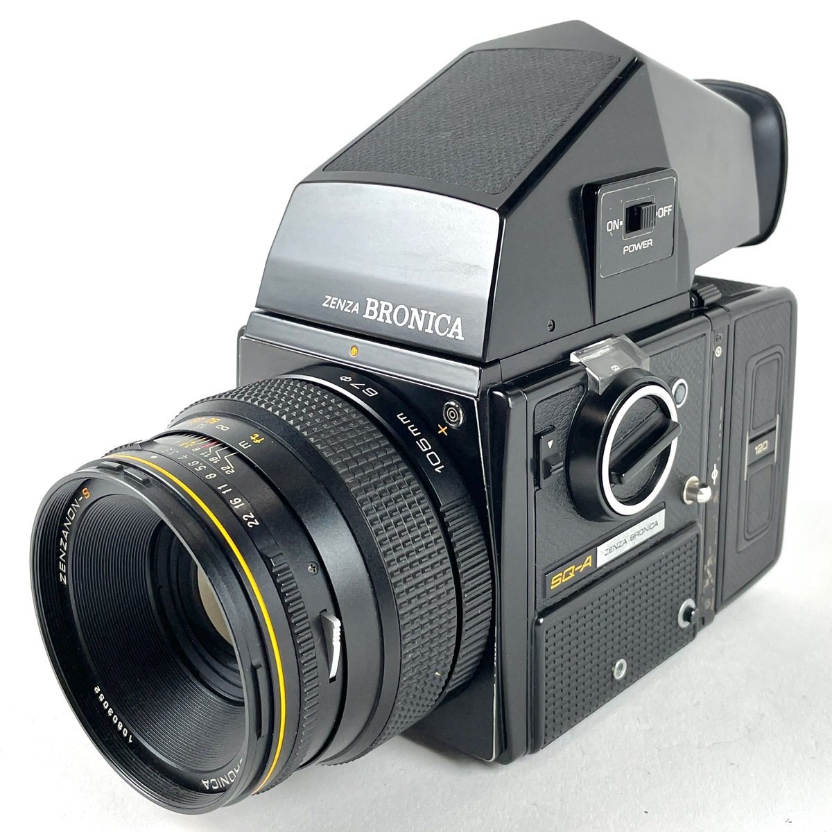 新発売の ＋ SQ-A ZENZANON-S 【中古】 中判カメラ F3.5 105mm