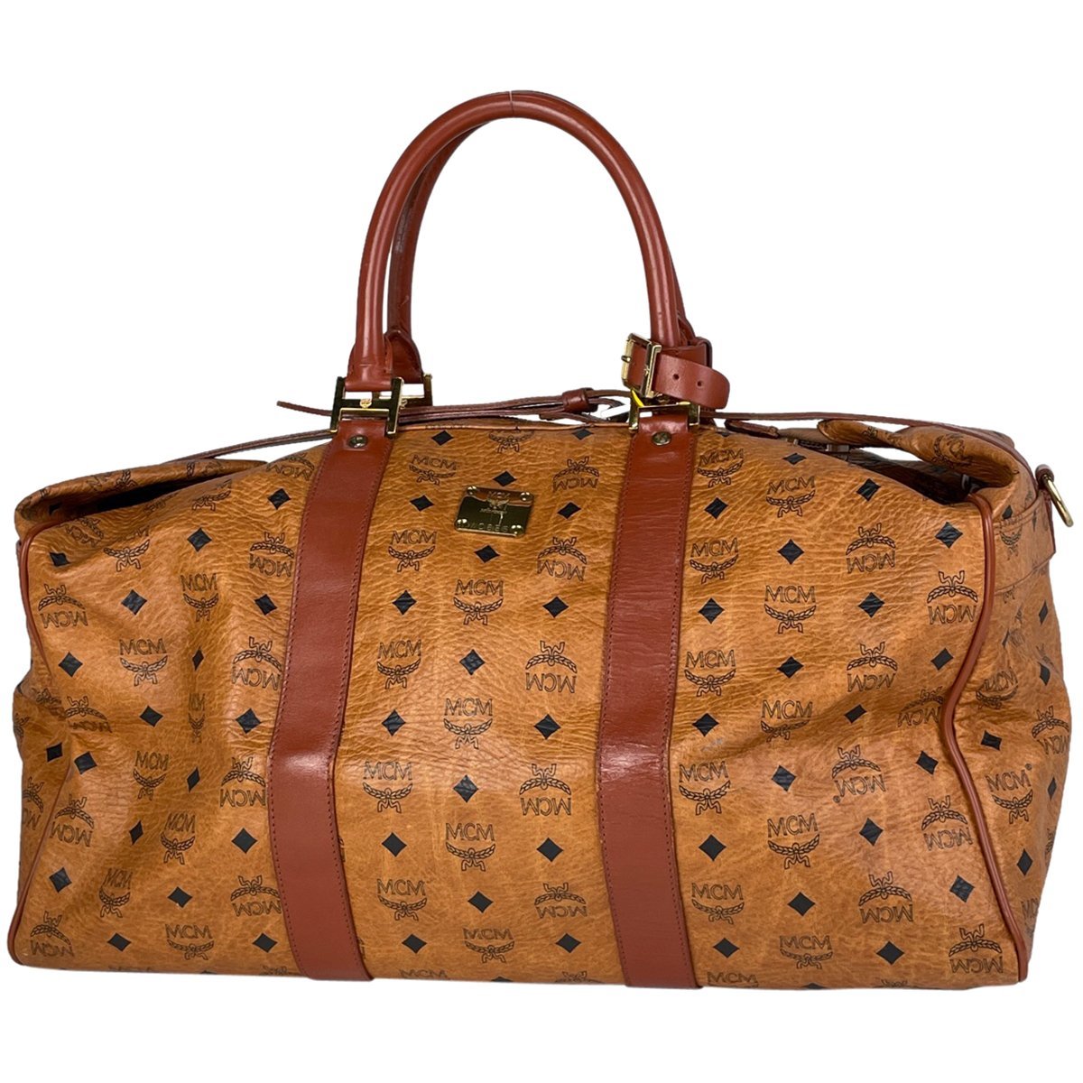 エム・シー・エム MCM ロゴグラム ボストンバッグ 2WAY ショルダー