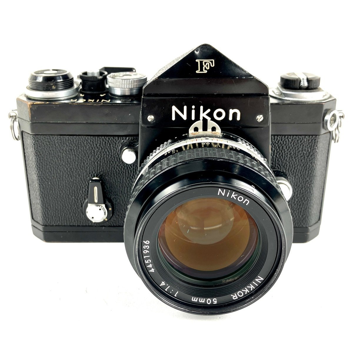 ニコン Nikon F アイレベル ブラック + Ai NIKKOR 50mm F1.4 [ジャンク品] フィルム マニュアルフォーカス 一眼レフカメラ 【中古】_バイセル 31056_1