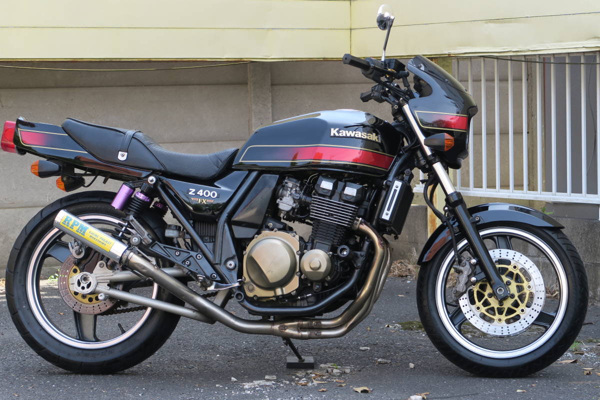 1万円から売り切り!オーラ全開☆Z400FX仕様ZRX400改 後期型 1万円から売り切り!オーラ全開☆Z400FX仕様ZRX400改 後期型