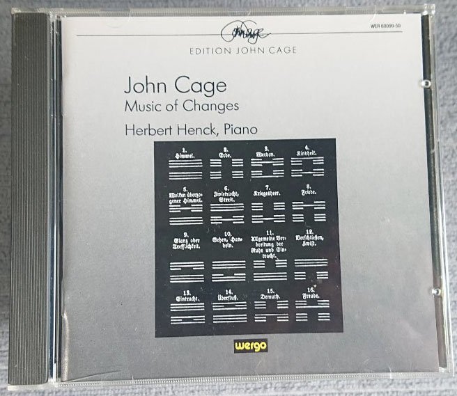 【WERGO WER 60099-50】ヘンク：ケージ／易の音楽　Herbert Henck ：John Cage / Music of Changes_画像1
