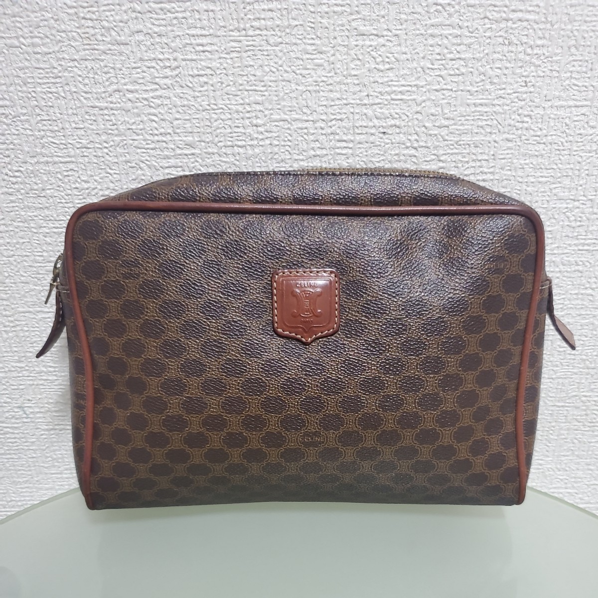 CELINE セリーヌマカダム柄クラッチバッグセカンドバッグマルチケース