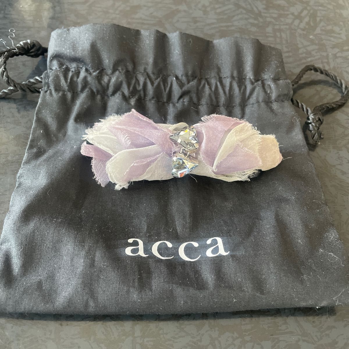 acca アッカ ヘアクリップ バレッタ シンデレラ 限定 オーガンジー