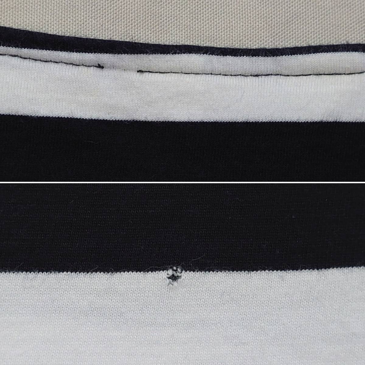 FLAMAND ボーダーTシャツ 4 白×黒 フラマン ベルギー製_画像8