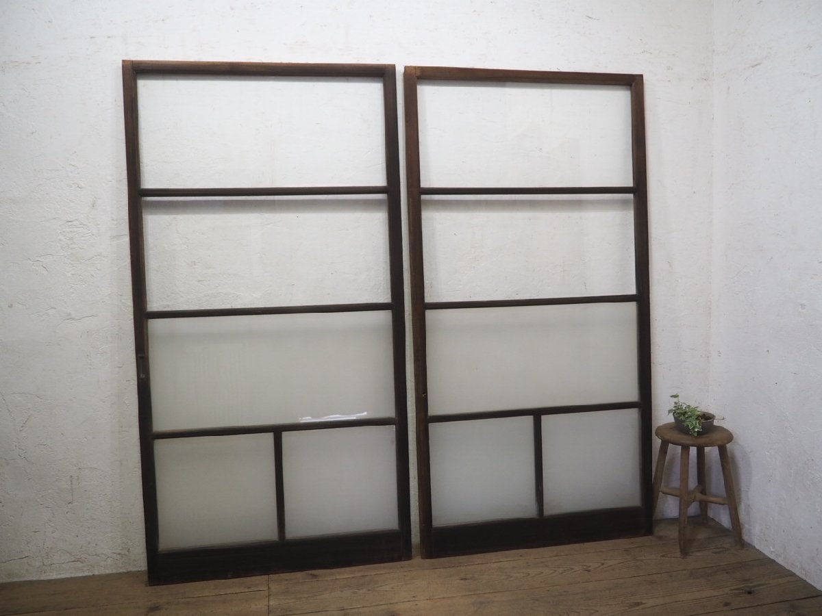 売れ筋がひ贈り物! サッシ 波ガラス戸 タK0336◇(1)【H175,5cm×W91cm