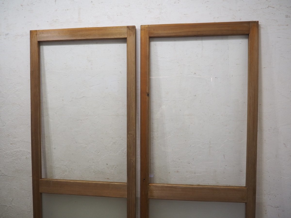 taK0654*(2)[H176,5cm×W67,5cm]×2 sheets * natural . tree taste. old tree frame glass door * fittings sliding door sash reform retro Vintage L pine 