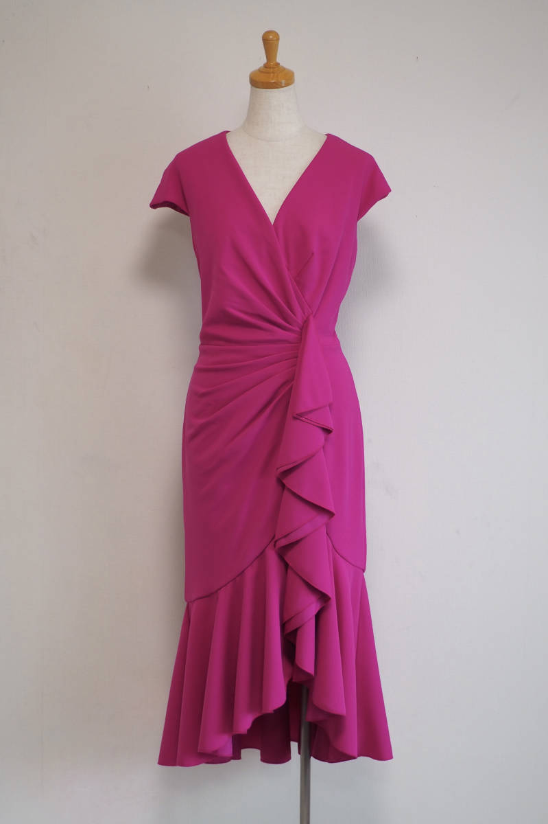 一部予約販売】 TADASHI SHOJI タダシショージ FUSCIA PINK ワンピース