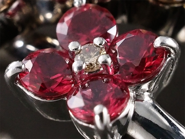 ポンテヴェキオ ピンクサファイア/0.48ct ダイヤモンド/0.38ct