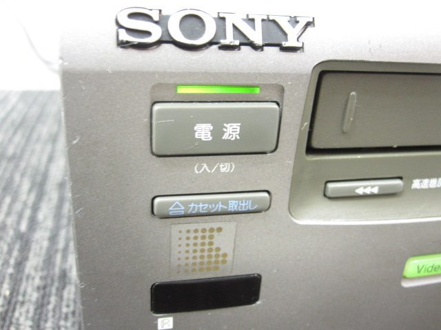K2846M SONY ソニー WV-TW1 Hi8/VHS Wデッキ 通電OK ジャンクの画像3