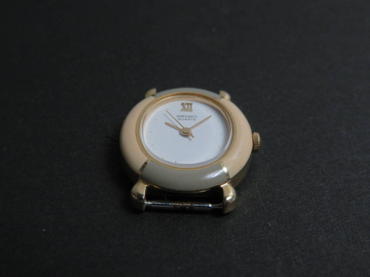 セイコー SEIKO クォーツ 3針 2C21-534B 女性用 レディース 腕時計 U886 稼働品_画像2